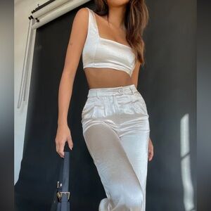 Princesspolly Huxley satin set (champagne, 2)